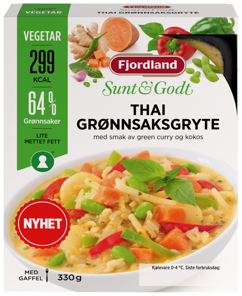 8742 Fjordland Thai grønnsaksgryte 330 g