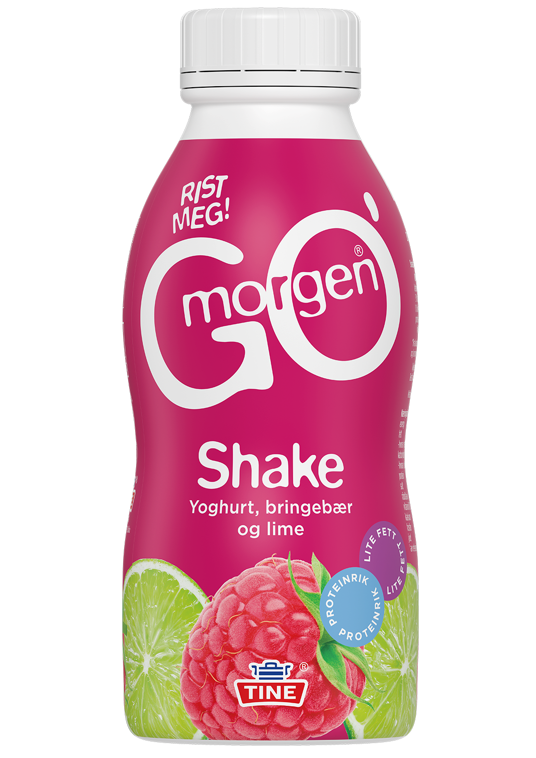 Go’morgen® Shake yoghurt med bringebær og lime 250 g