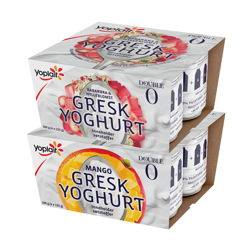 Yoplait double 0 % - begge nyhetene L3-18